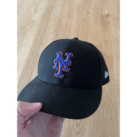 New York Mets MLB NE 2024 AC Low Profile ALT2 Fitted Hat-Black 7 5/8 - Picture 1 of 3